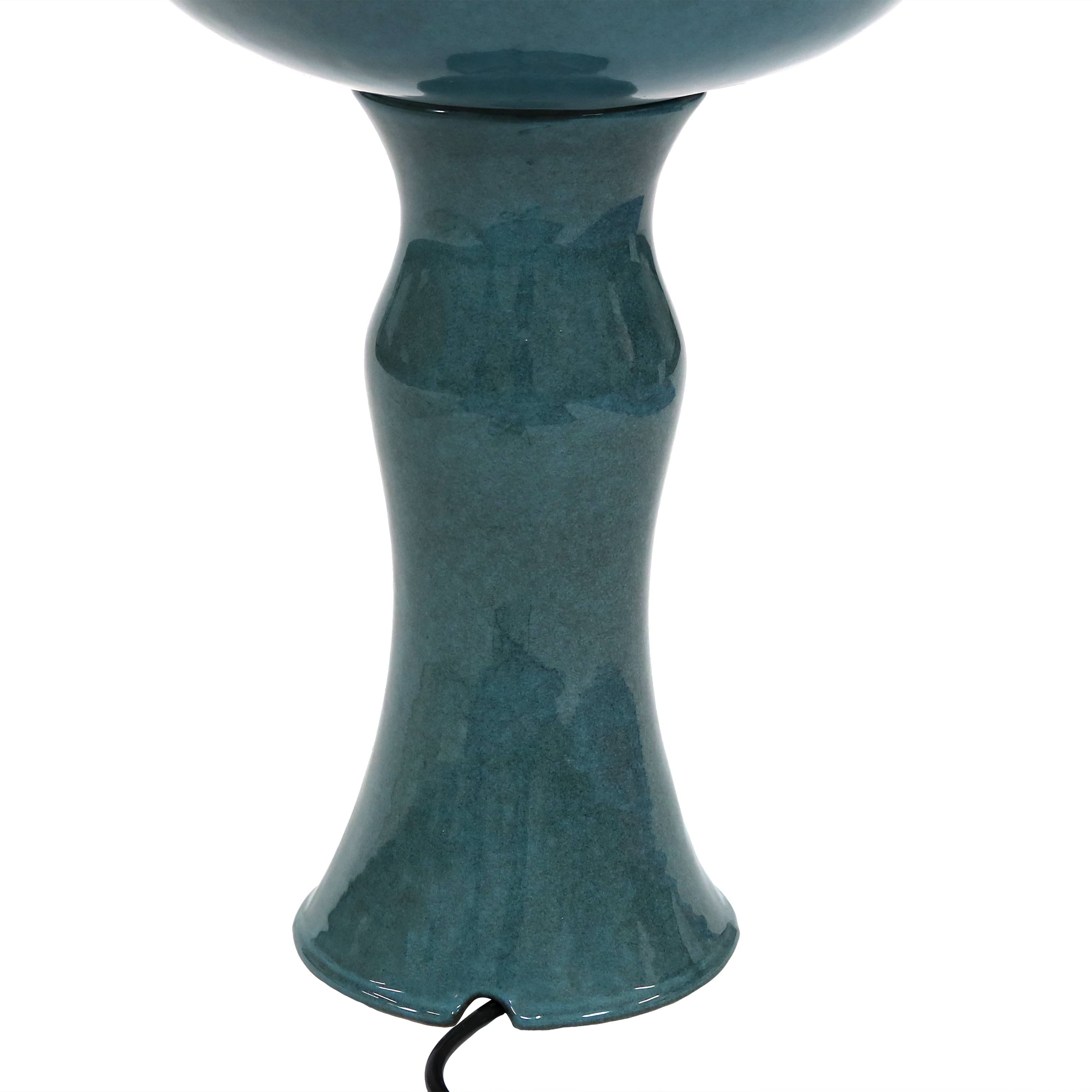 Sunnydaze 2-Tier Ceramic Outdoor Water Fountain with Resting Birds - 27 Inch Garden Decor for Patio, Yard & Backyard - Relaxing Water Feature for Outdoor Spaces