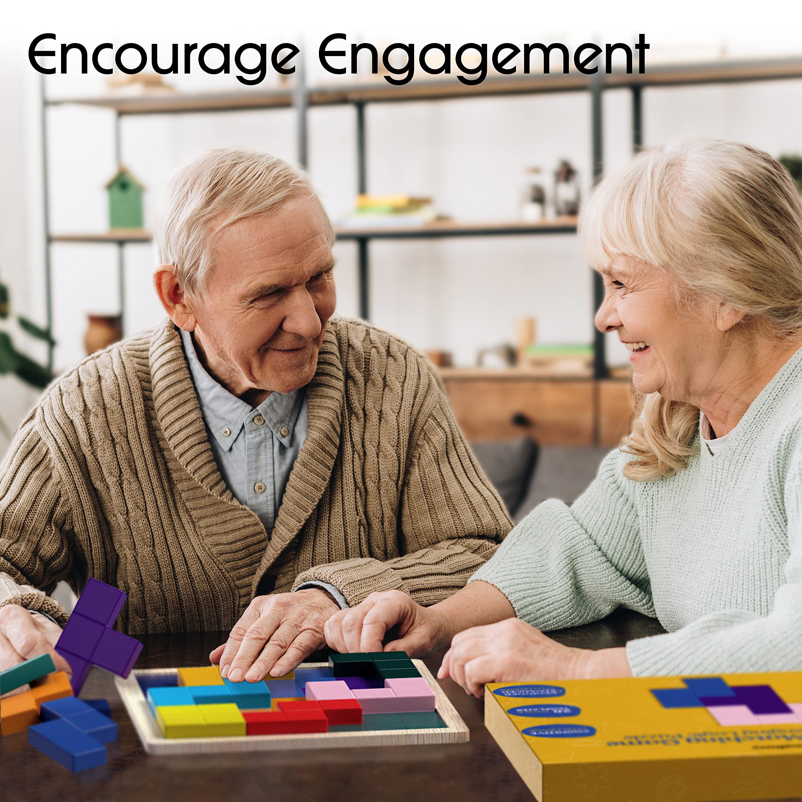Dementia Matching Tiles Game for Seniors - Memory & Brain Stimulation Activities for Elderly Adults with Alzheimer's | Fun Cognitive Puzzles for Nursing Homes & Home Care