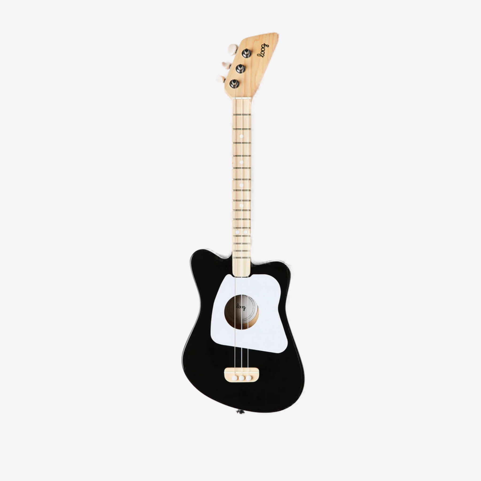 Loog Mini Acoustic Guitar for Kids - 3-String Beginner Guitar, Black | Perfect for Children's Music Lessons, Birthday Gifts & Early Learning
