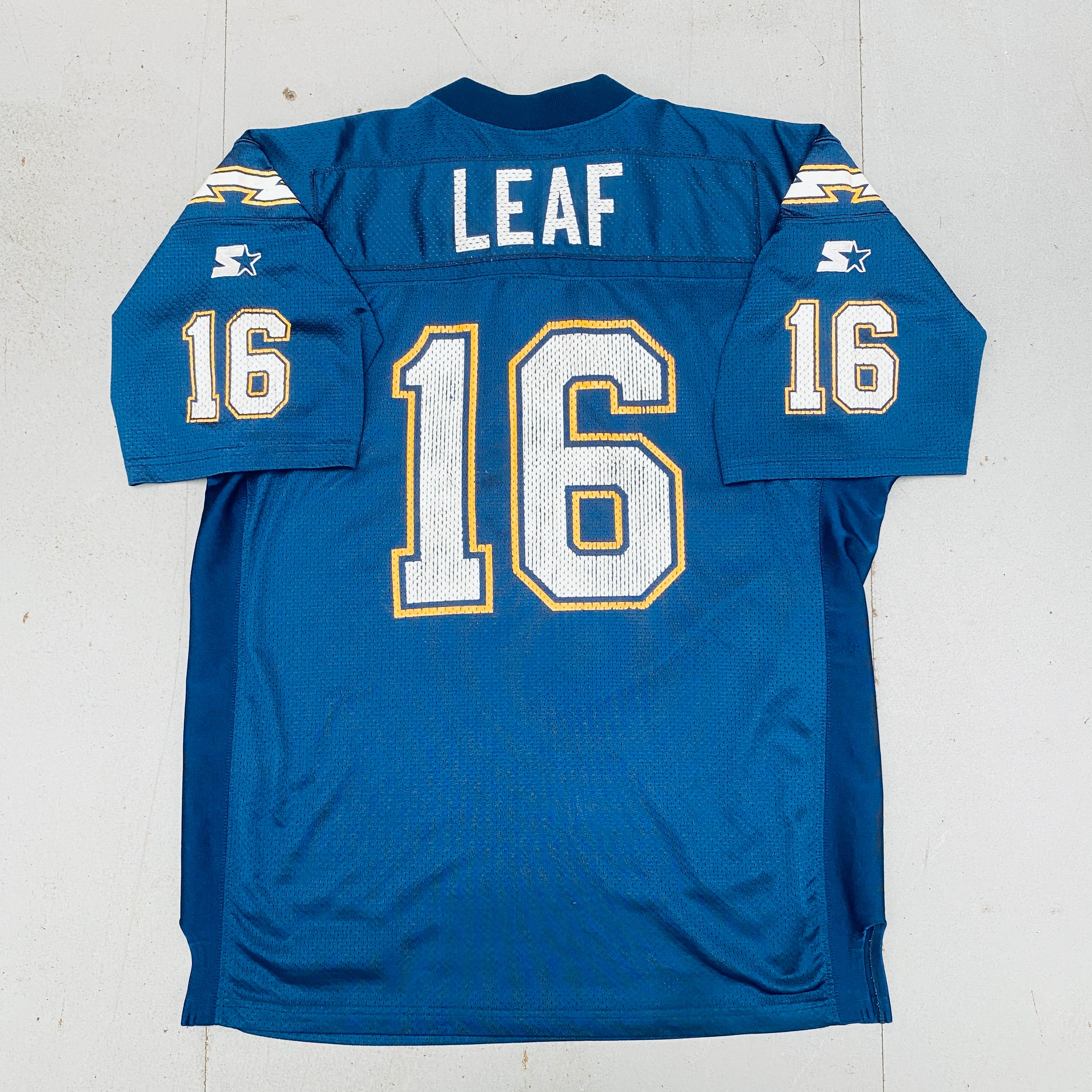 Ryan Leaf 1998/99 Rookie Jersey - San Diego Chargers XL Size | Vintage NFL Football Collectible for Fans & Memorabilia Enthusiasts