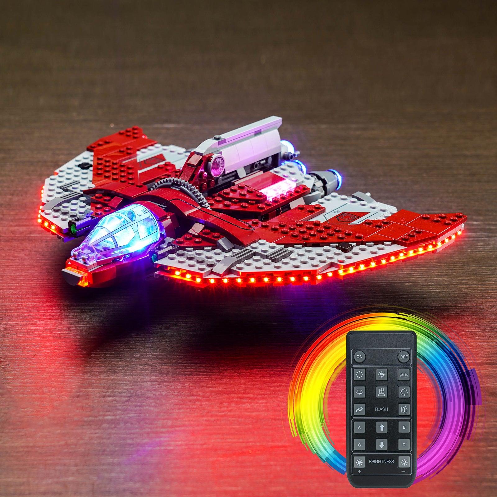 LEGO Ahsoka Tano's T-6 Jedi Shuttle 75362 Light Kit - LED Lighting Set for Star Wars Building Blocks - Perfect for Display & Nighttime Showcase