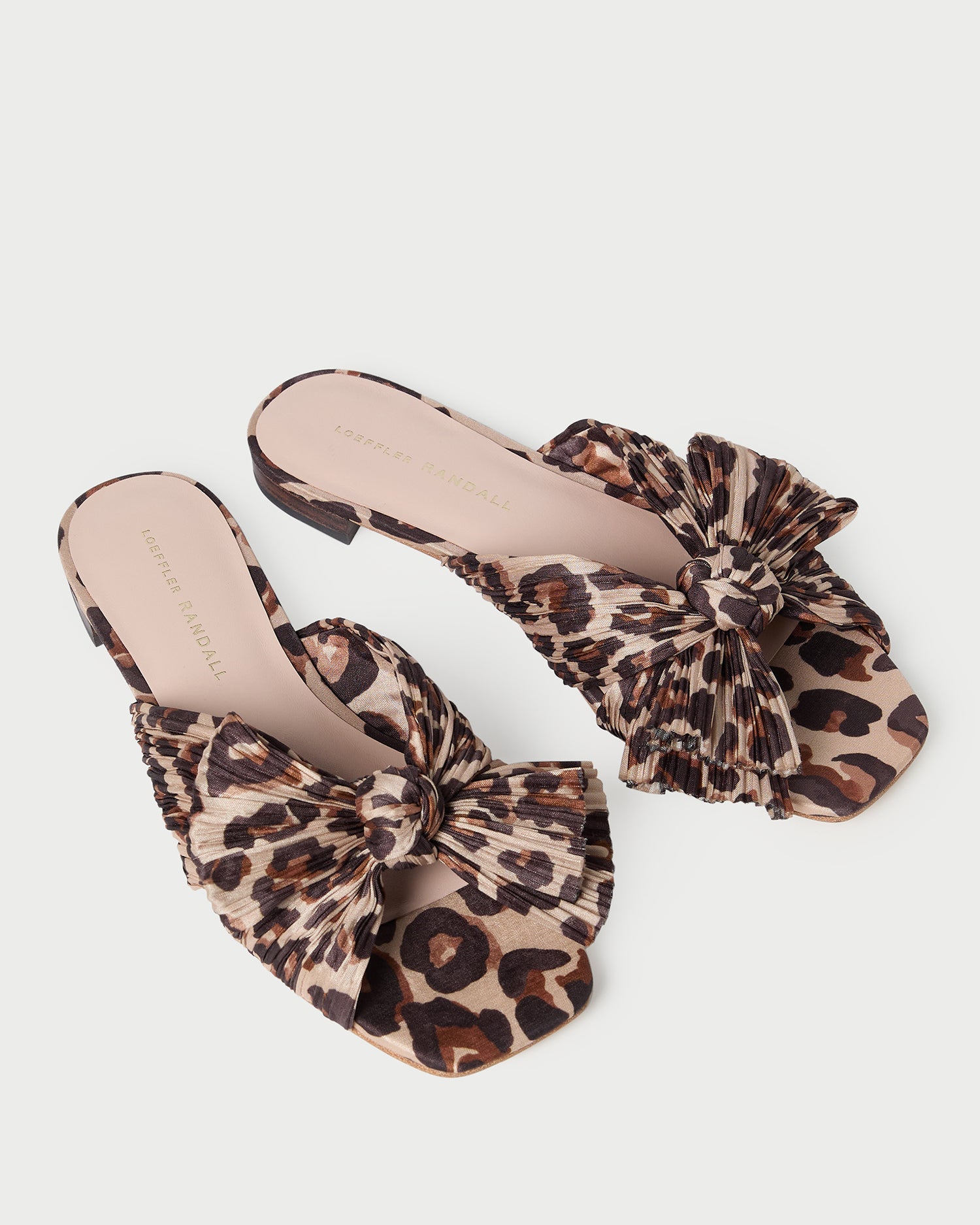 Daphne Women's Leopard Print Bow Slide Sandals - Comfortable Summer Casual Shoes for Beach, Pool, and Outdoor Wear