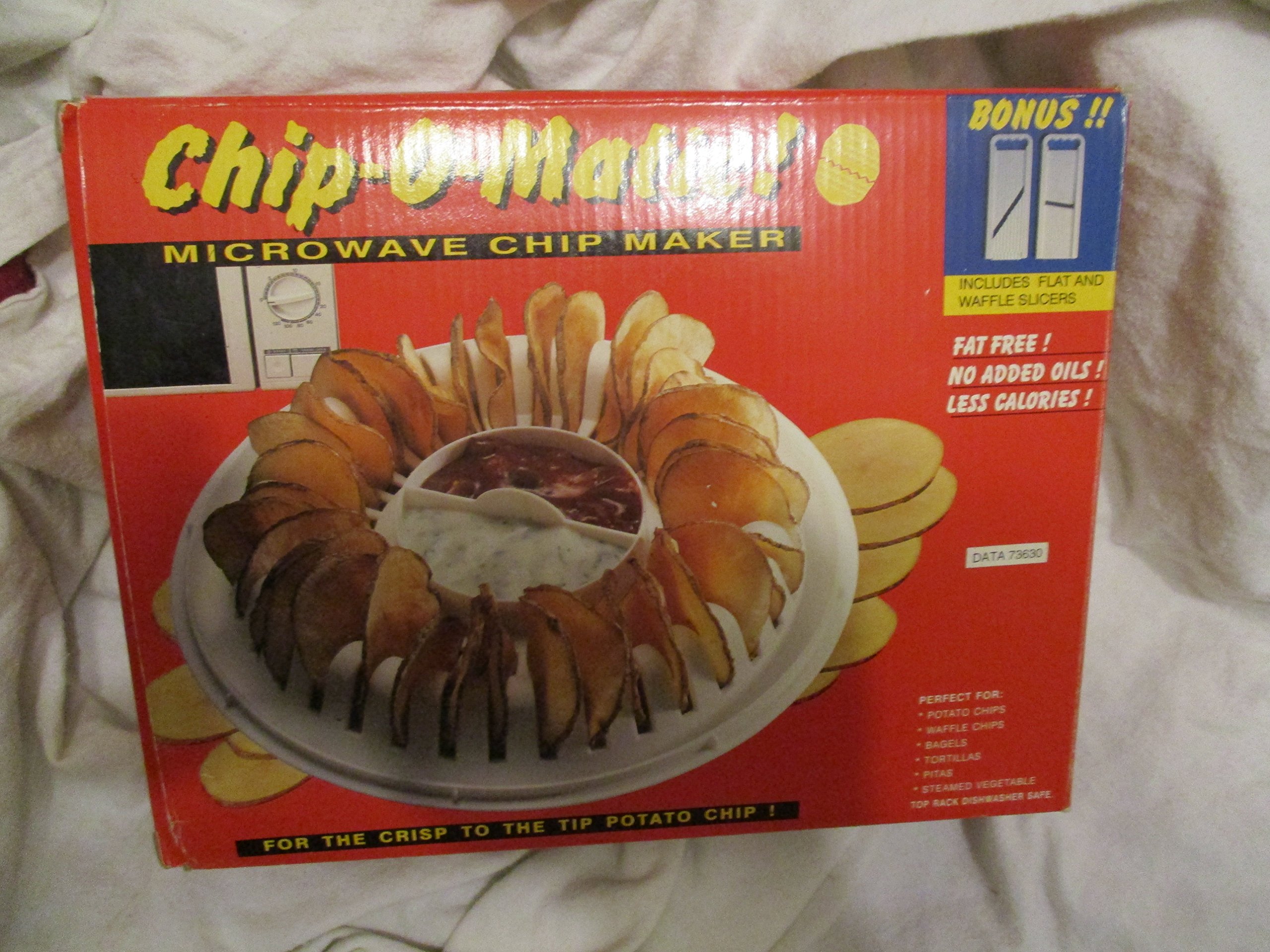 Chip-O-Matic Microwave Chip Maker - Fast & Easy Homemade Potato Chips Maker for Healthy Snacks - Perfect for Parties, Movie Nights & Family Gatherings