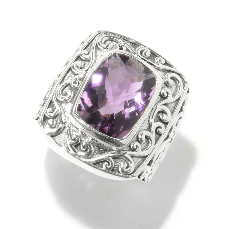 Chloe Amethyst Ring for Women – Elegant Purple Gemstone Jewelry Gift for Birthday, Anniversary & Special Occasions