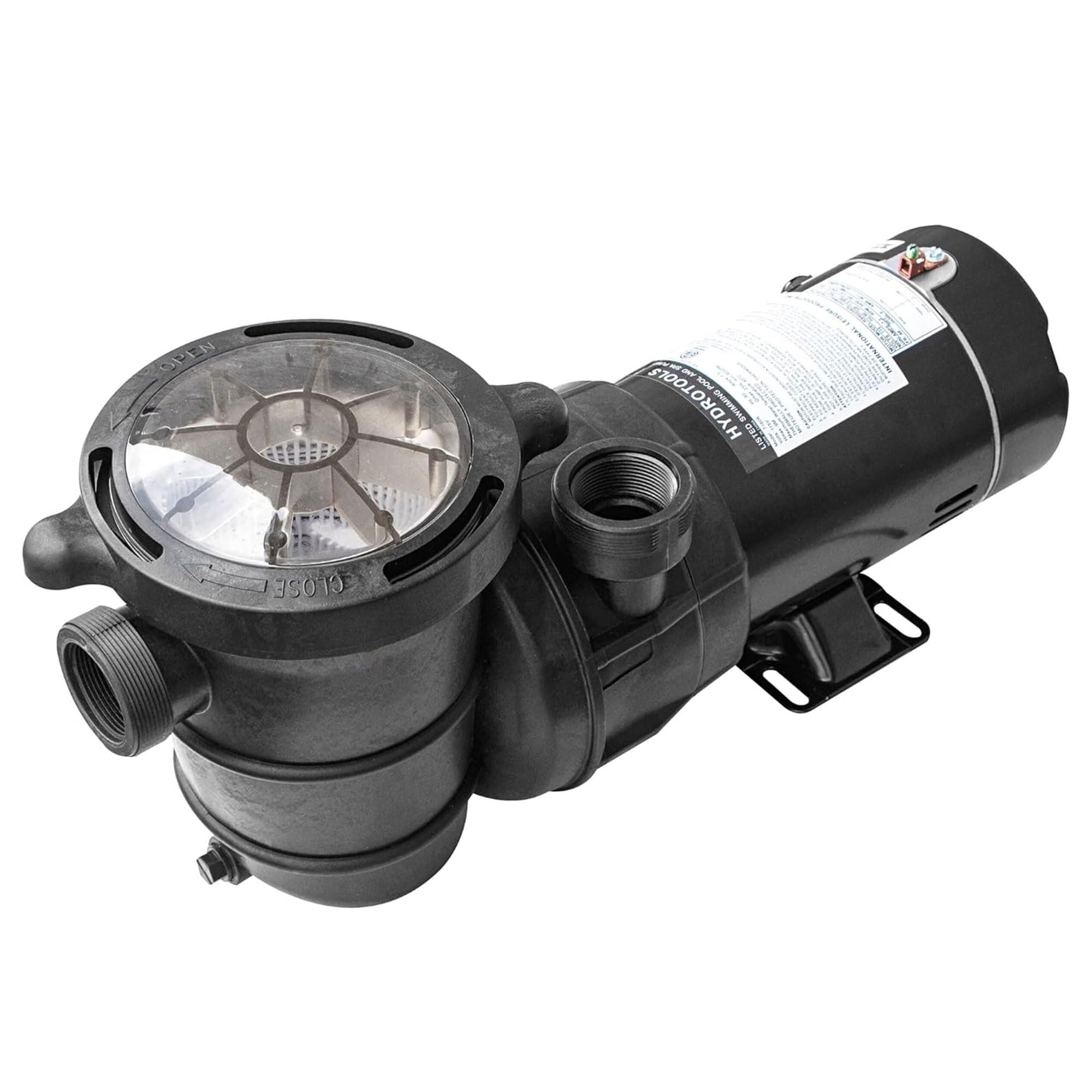 SWIMLINE HYDROTOOLS 0.75 HP Above Ground Pool Pump with Hydro-Flo Technology | 3720 GPH High Flow Vertical Motor | Perfect for Inground & Above Ground Pools, Spa Maintenance, Water Circulation & Filtration Systems