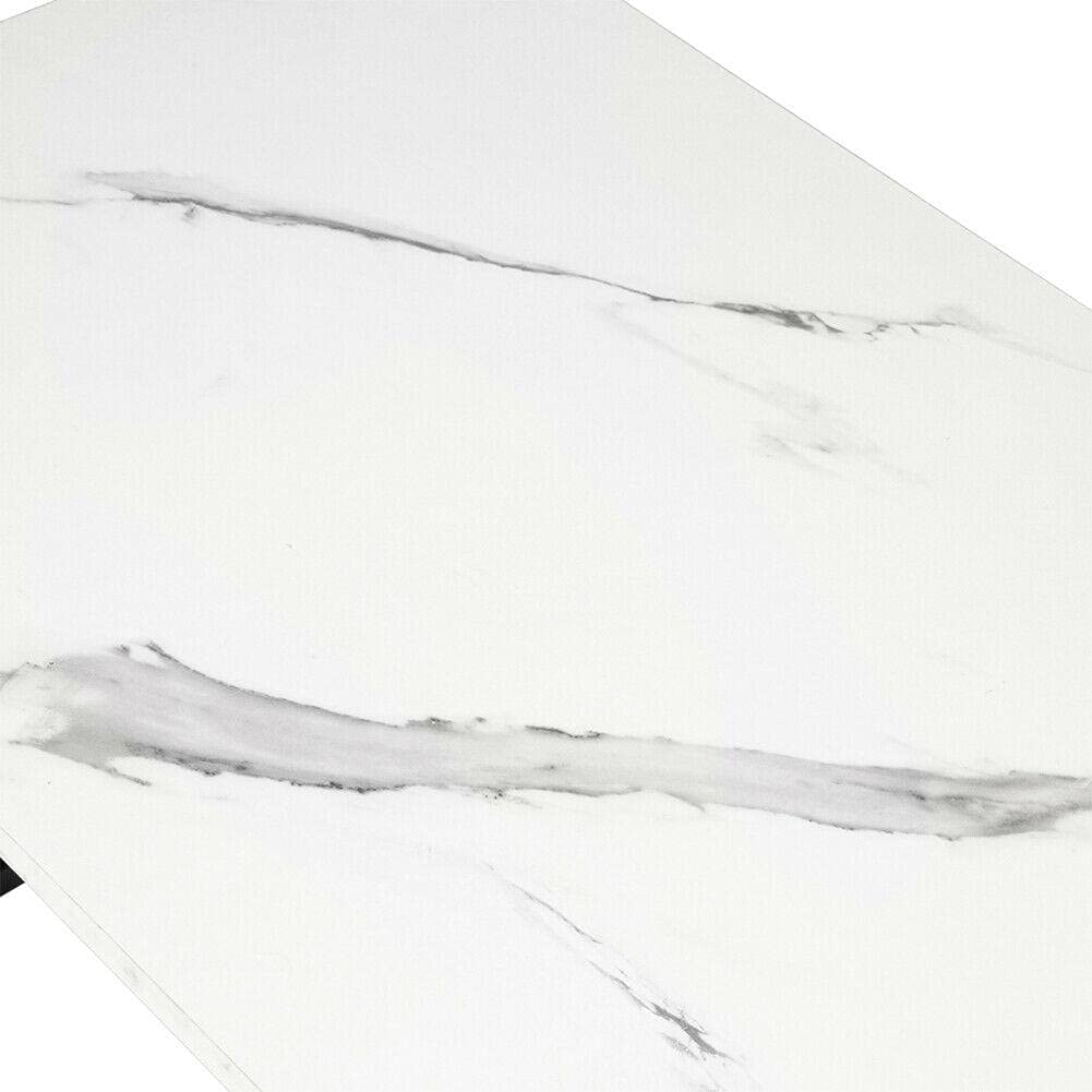 Modern Marble Texture Lift-Top Coffee Table with Storage Shelf - Round End Side Table for Living Room, Office & Home Decor - Perfect for Small Spaces, Entertaining & Stylish Storage Solutions