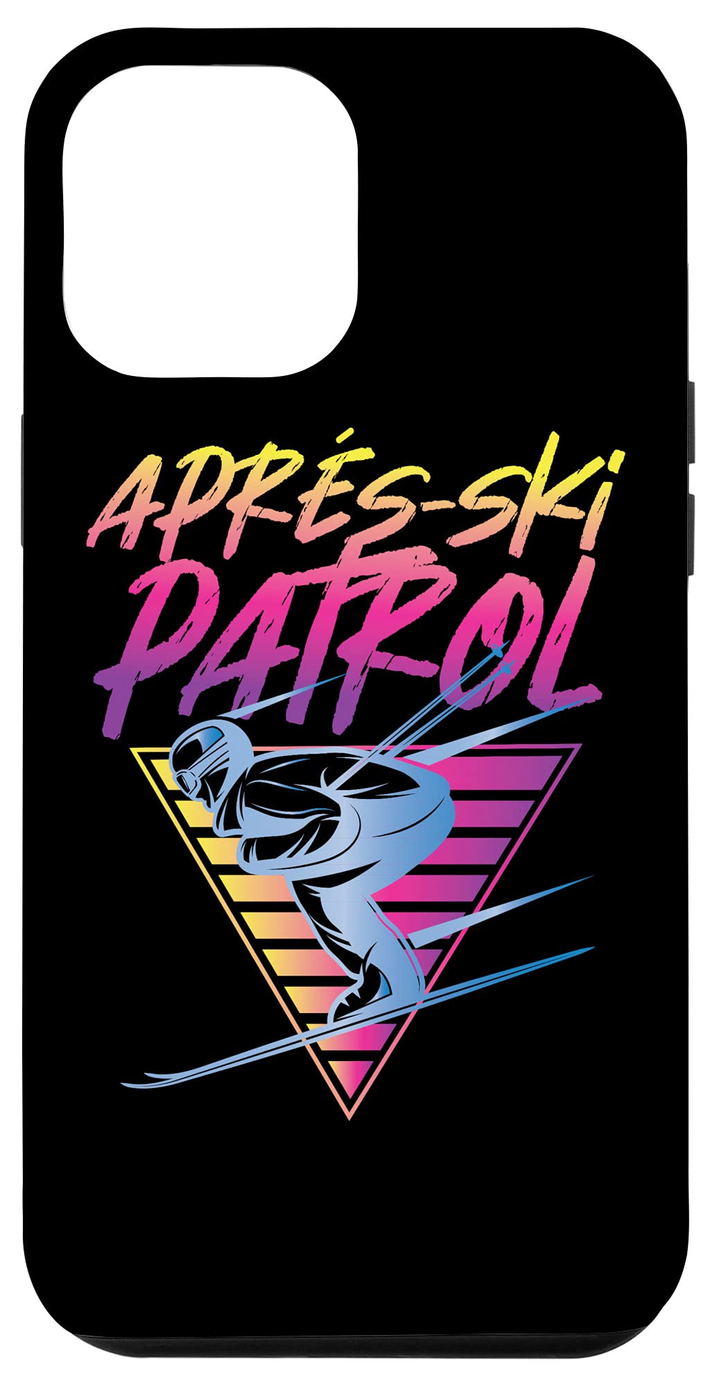 Vintage 80s Ski Patrol iPhone 12 Pro Max Case - Retro Apres Ski Design for Winter Sports & Outdoor Adventures
