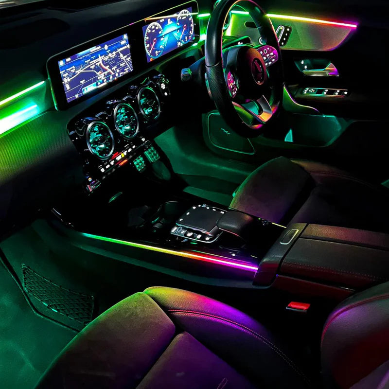 Premium Fiber Optic Interior Ambient Lighting Kit - Flow Series 2.0 with 43 LED Lights | Car & Home Decoration Lighting for Parties, Gaming Rooms & Bedrooms