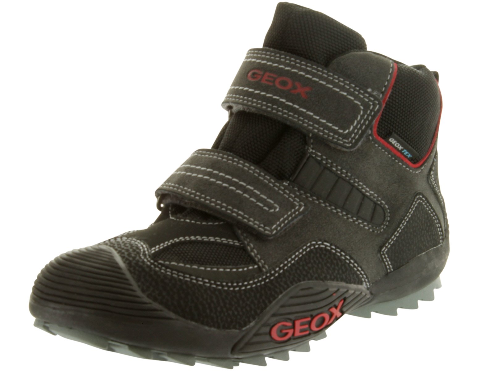 Geox Boys' Savagewpf Sneakers - Lightweight Breathable Kids' Shoes for School, Play & Everyday Wear | Durable Comfortable Sneakers for Active Boys
