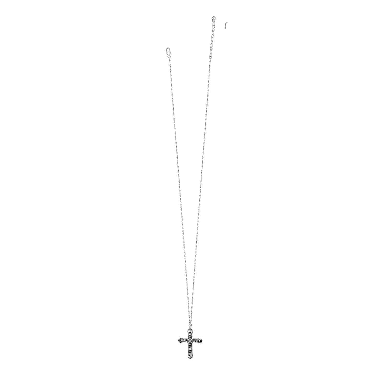 Byzantium Cross Necklace for Women - Elegant Religious Jewelry Gift for Baptism, Confirmation & Church Events - Gold Plated Christian Pendant with Chain