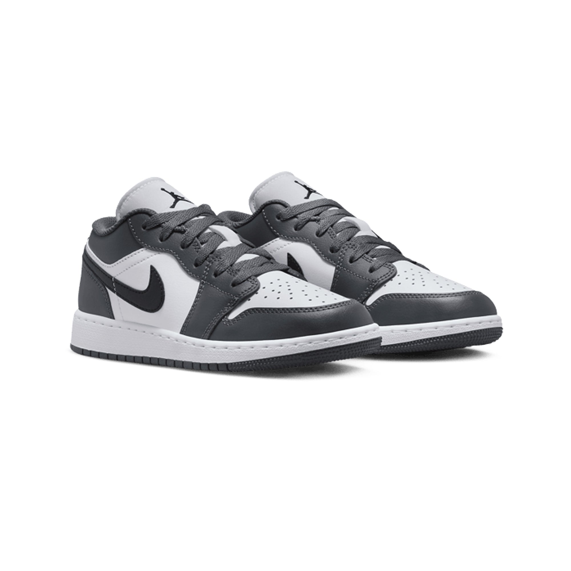 Air Jordan 1 Low 'Iron Grey' GS Sneakers for Girls (2024) - Casual Wear, School & Basketball Shoes for Teens