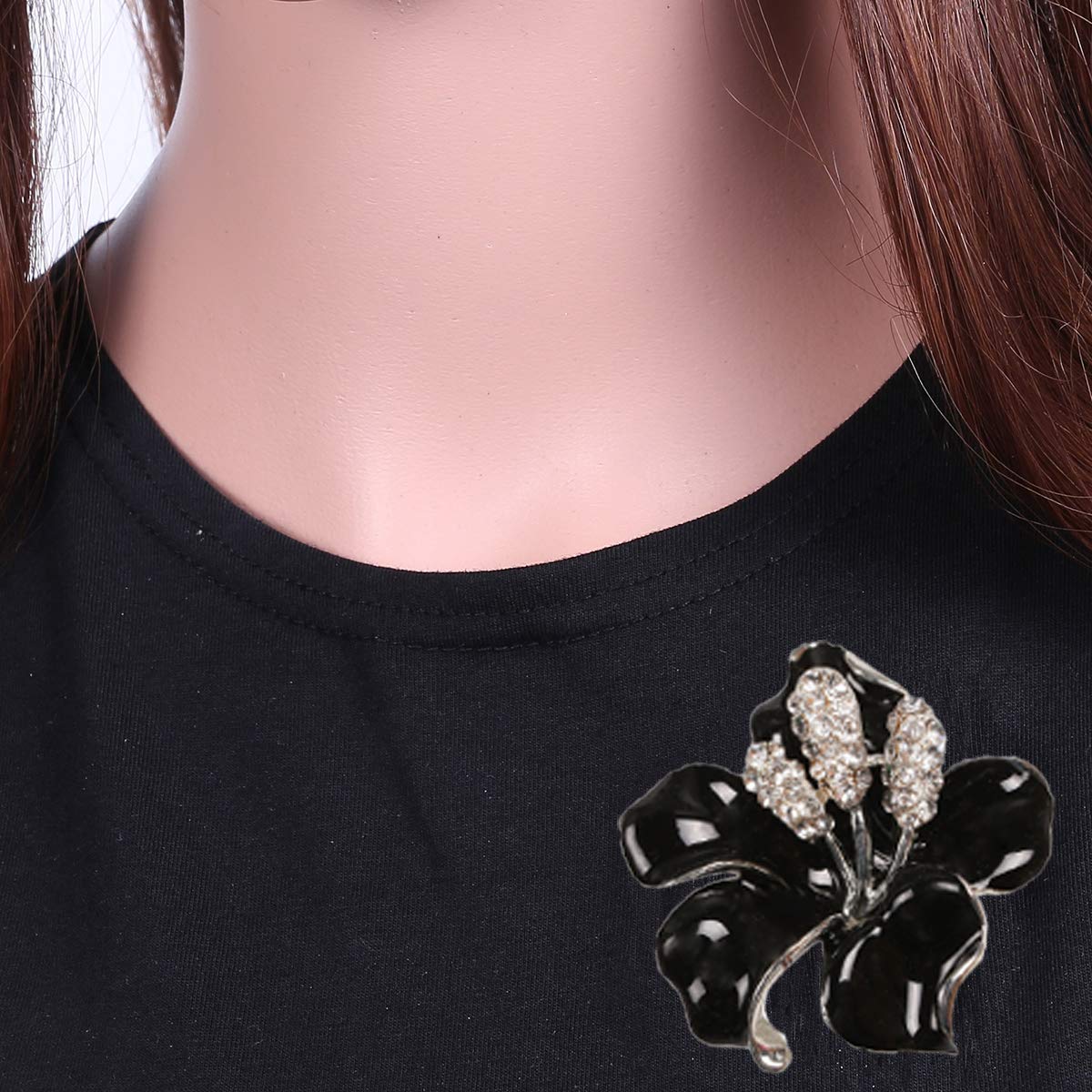 Seven Wolves Rhinestone Brooch Pin for Women - Wedding & Banquet Accessory