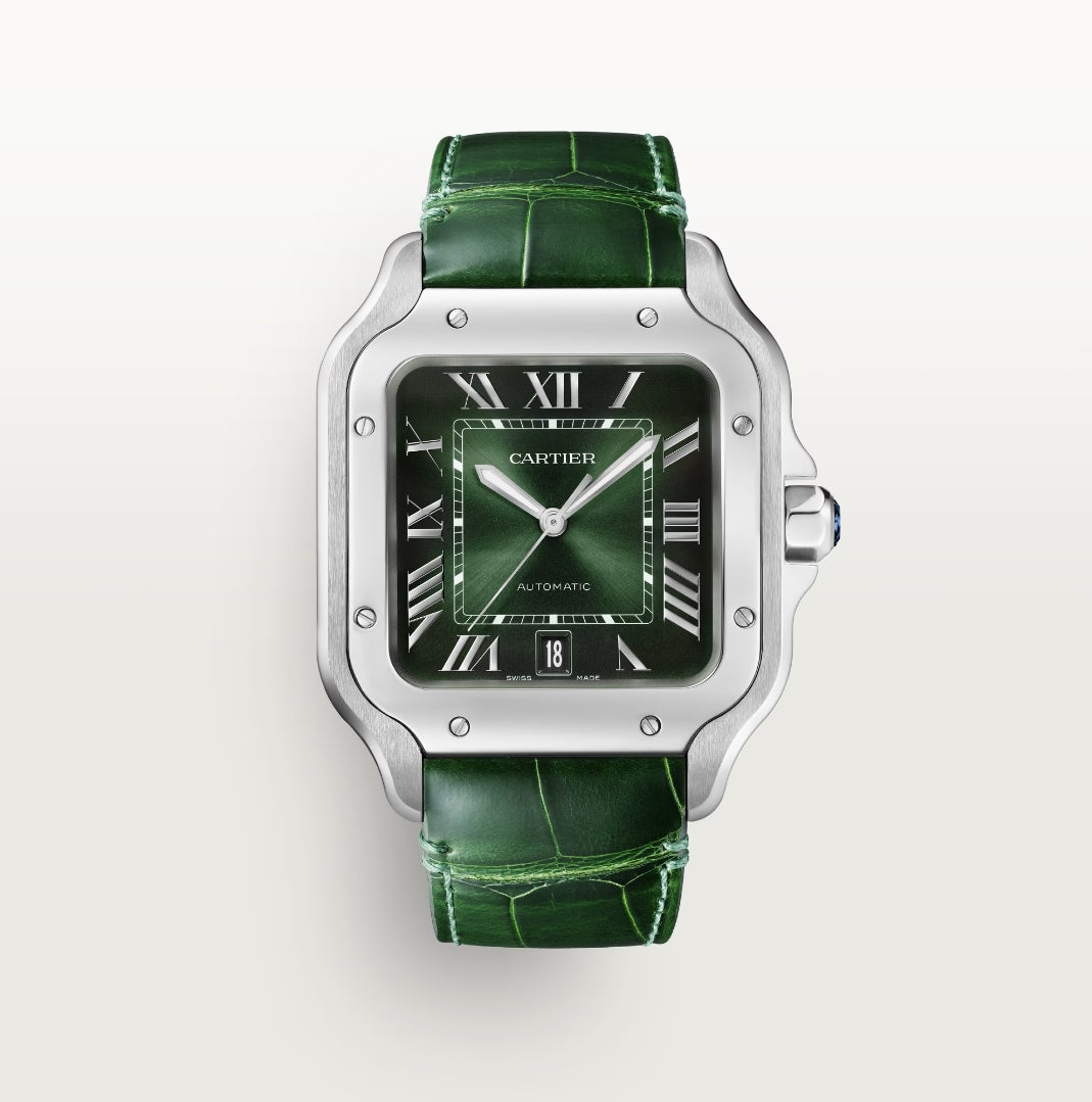 Cartier Santos de Cartier Stainless Steel Men's Watch - Luxury Swiss Timepiece for Business & Formal Occasions