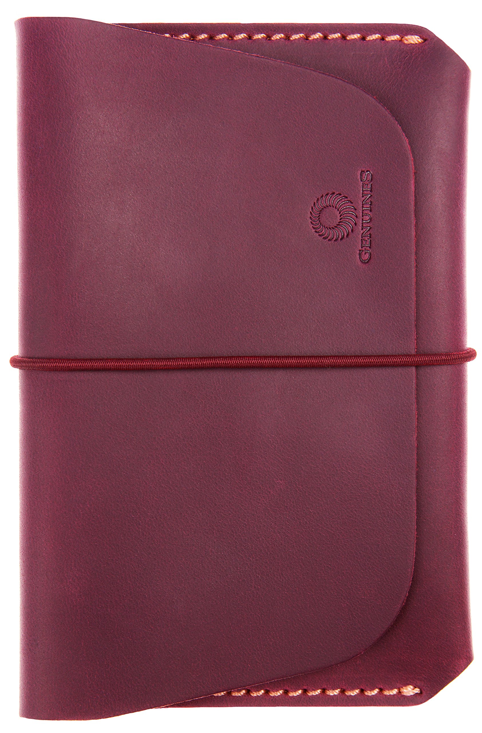 Premium Genuine Leather Passport Holder - RFID Blocking Wallet Case for 1 or 2 Passports - Travel Organizer for Men & Women (Maroon) - Perfect for International Travel & Business Trips