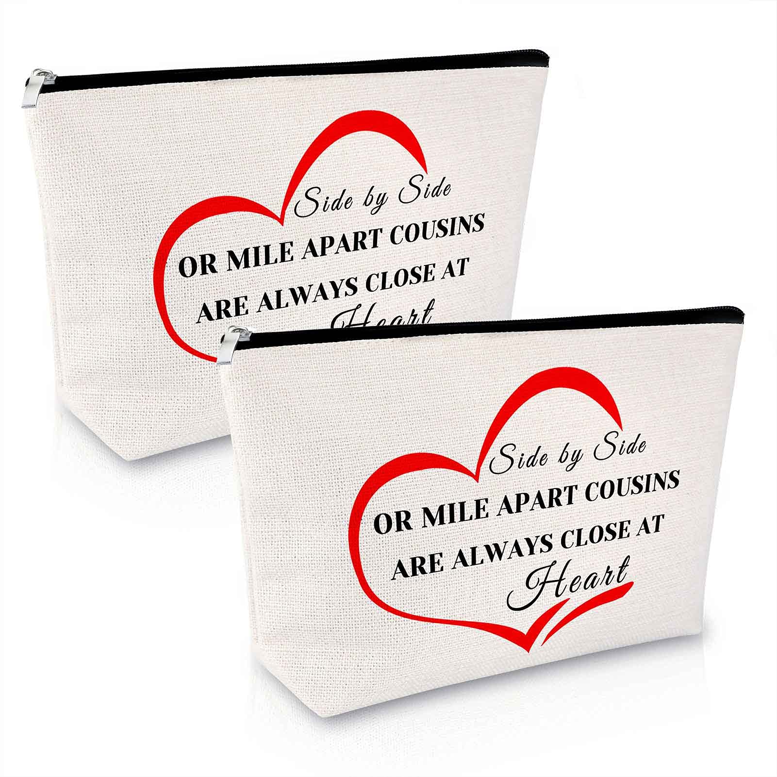 **Personalized Makeup Bag for Women - Best Long Distance Friendship Gift, Birthday, Graduation, Anniversary & Christmas Present - Travel Cosmetic Pouch for Her**    *(Perfect for travel, daily use, or as a sentimental keepsake gift for best friends, sisters, or loved ones.)*