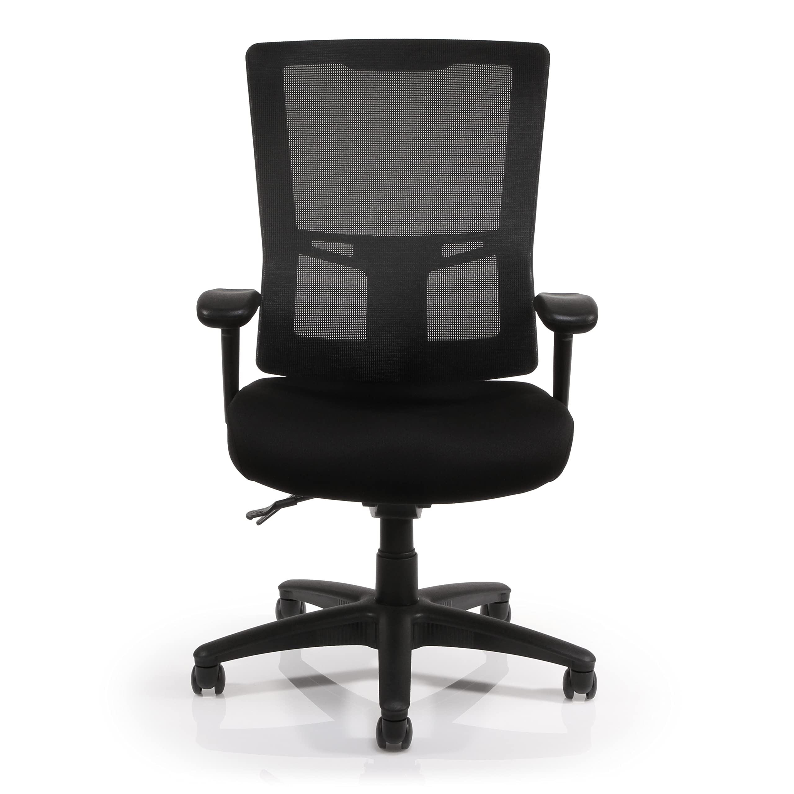 Lorell Ergonomic High-Back Mesh Office Chair with Lumbar Support - Black - Perfect for Home Office, Gaming & Workspace Comfort