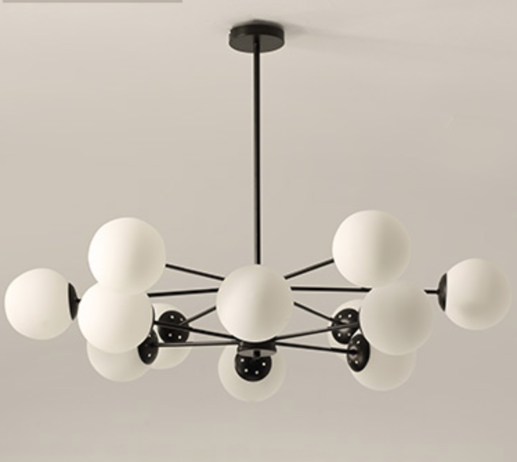 Modern Molecular Design Pendant Light - Sleek Contemporary Lighting for Dining Room, Kitchen Island & Living Room Decor