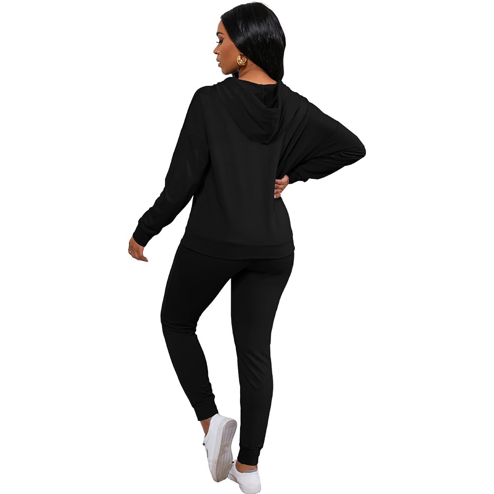 Nimsruc Women's Two Piece Jogging Suits - Casual Sweatsuit Set with Jogger Pants | Perfect for Workout, Yoga, Gym & Lounge Wear