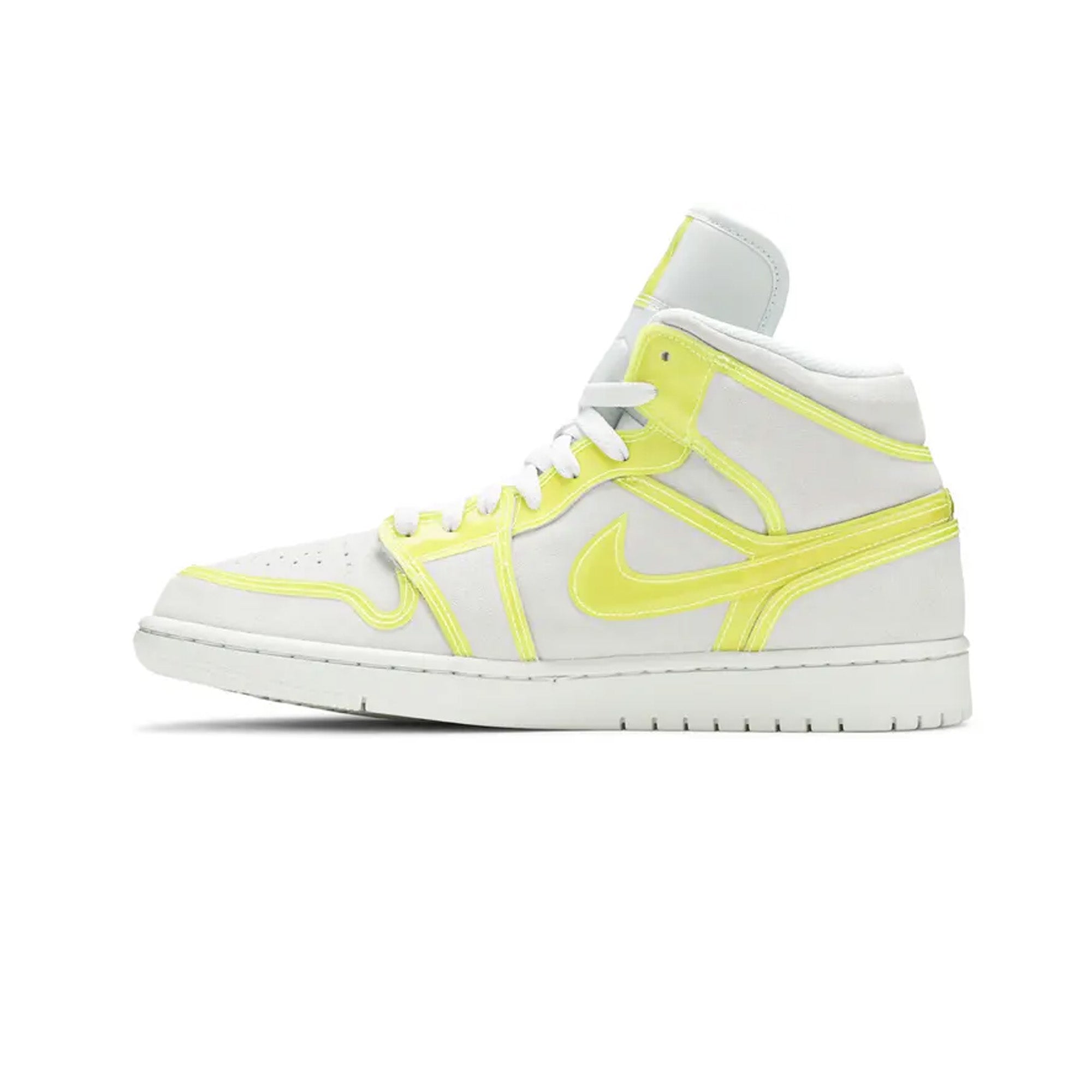 Air Jordan 1 Mid LX 'Off White Opti Yellow' Women's Basketball Shoes - Retro Sneakers for Streetwear & Casual Fashion | Perfect for Urban Style, Gym & Everyday Wear
