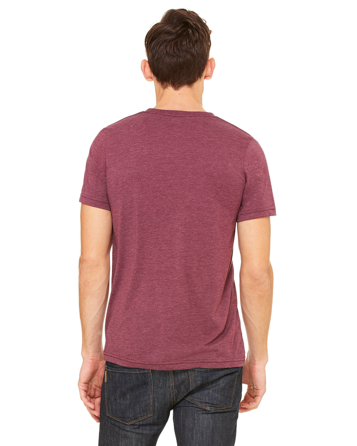 Bella + Canvas 3415C Unisex Triblend V-Neck T-Shirt - Soft Comfortable Tee for Men & Women - Perfect for Casual Wear, Gym, and Everyday Outfits