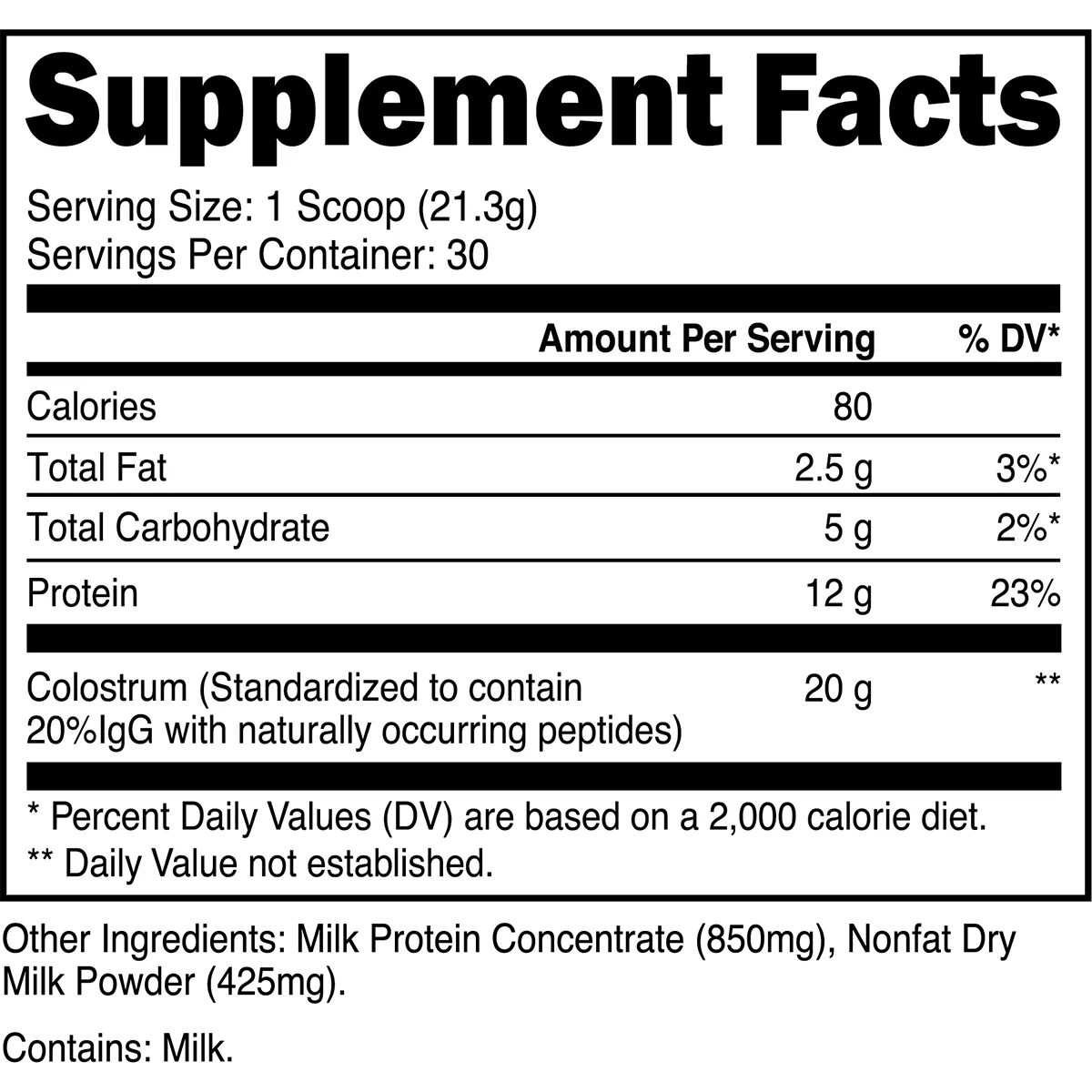 Transparent Labs Grass-Fed Bovine Colostrum Powder - Immune Support & Gut Health Supplement for Adults & Kids - Perfect for Post-Workout Recovery & Daily Wellness