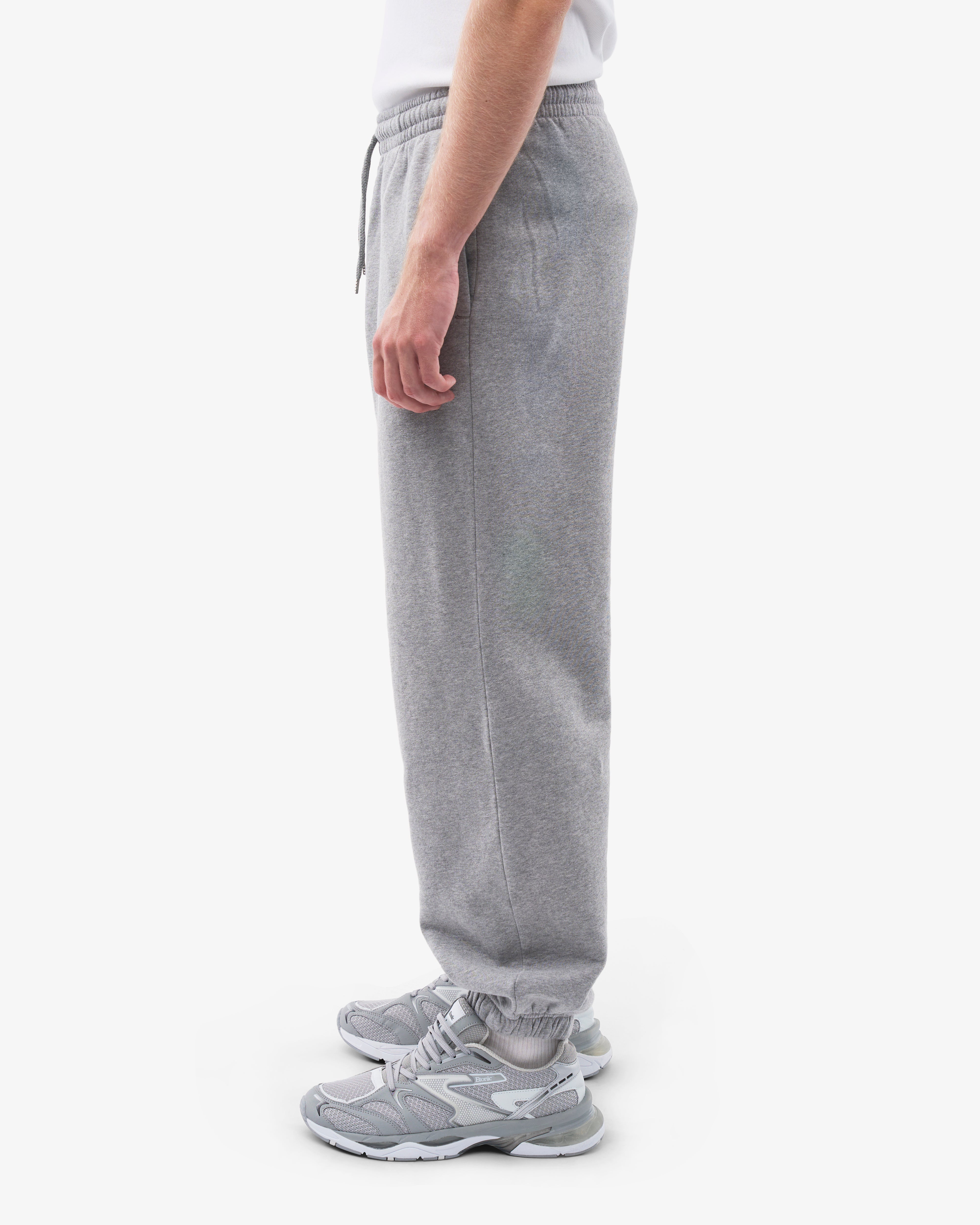 Organic Relaxed Sweatpants for Women - Soft Heather Grey Cotton Lounge Pants - Perfect for Yoga, Home Comfort & Casual Wear