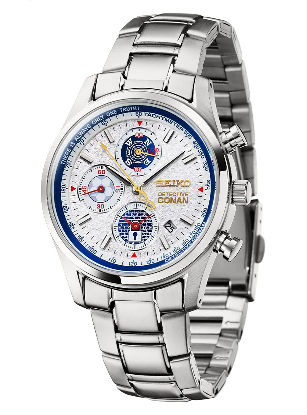 SEIKO x Detective Conan Limited Edition Chronograph Watch - Japan Made - Anime Collector's Timepiece for Fans & Gift Giving