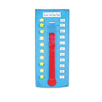 Carson-Dellosa Publishing Thermometer & Goal Gauge Pocket Chart - Classroom Weather & Progress Tracking Tool (Pack of 3) - Perfect for Teachers, Homeschooling & Classroom Organization
