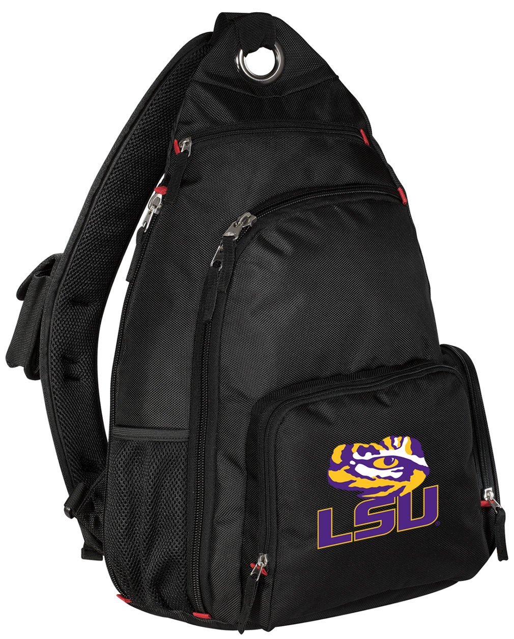 LSU Tigers Sling Backpack - Adjustable Single Strap College Sports Bag for Men & Women - Perfect for Campus, Travel & Game Day