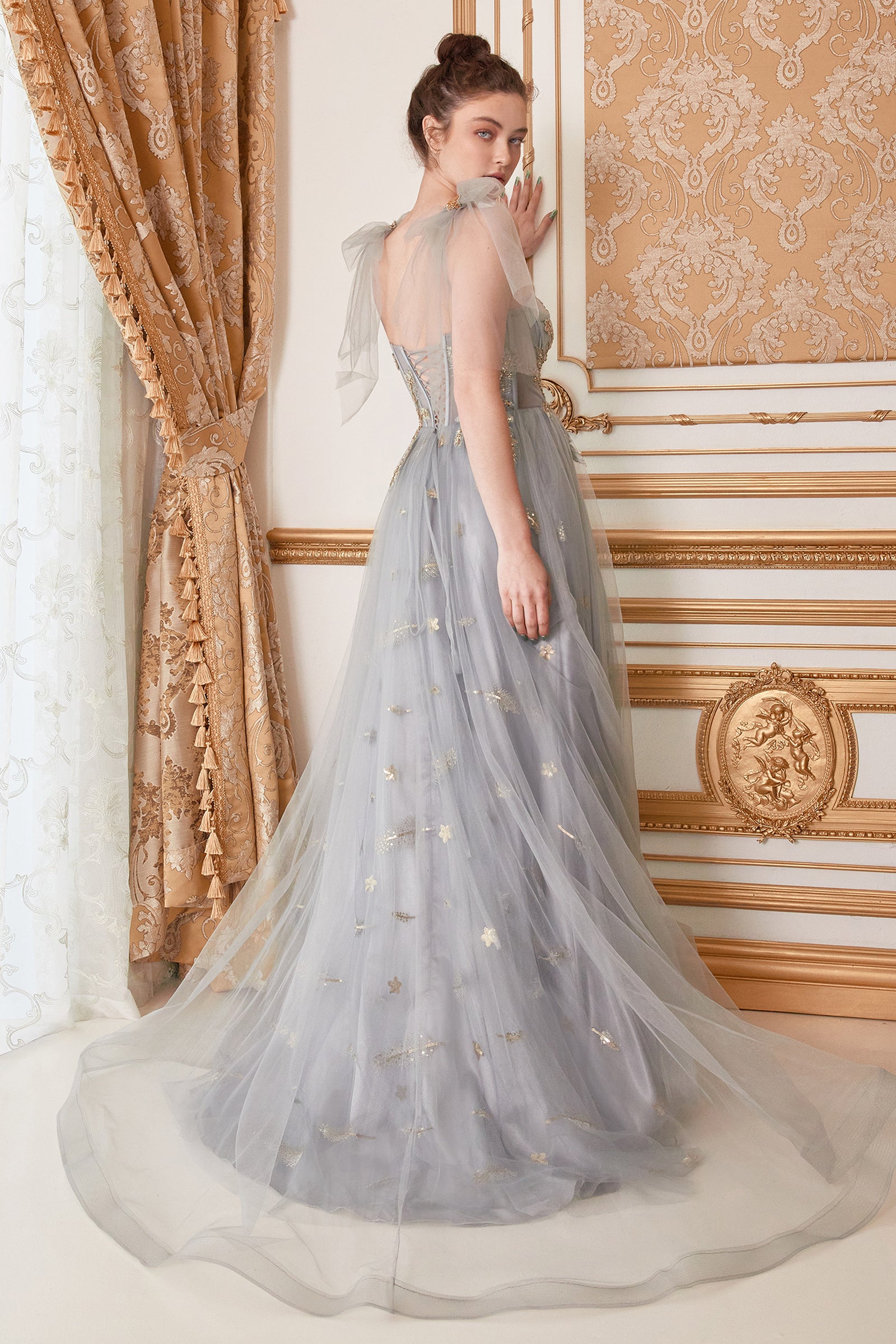 Andrea & Leo Star of My Eye Corset Tulle A-Line Wedding Dress - Elegant Bridal Gown for Church Ceremony, Garden Wedding & Reception