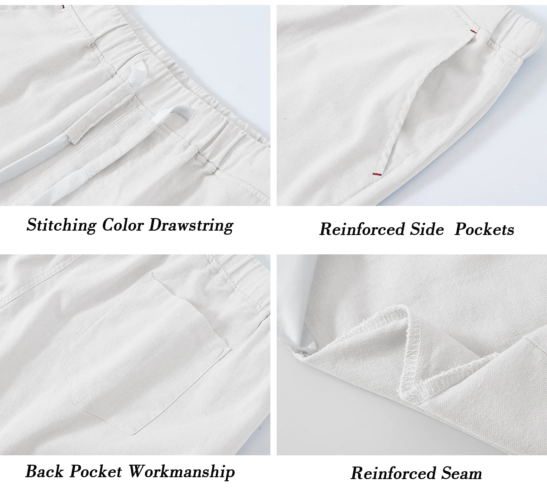 YuKaiChen Men's Casual Shorts with Drawstring - Lightweight Breathable Summer Shorts for Outdoor Activities, Beach, Gym & Lounge Wear