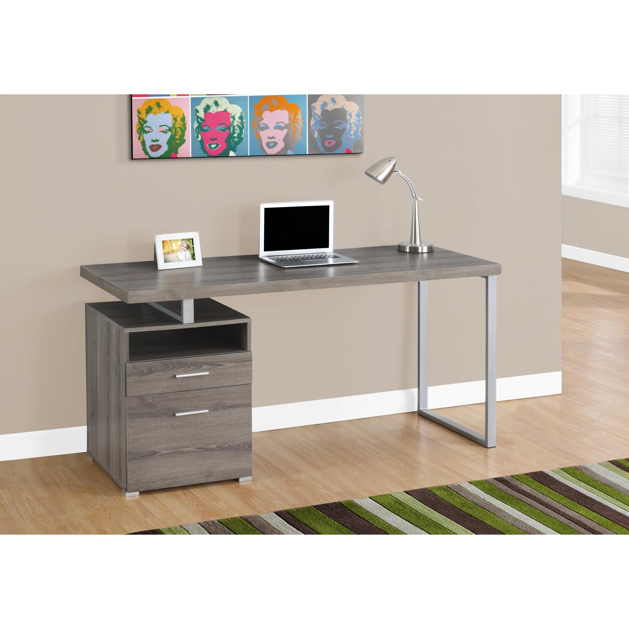 Monarch Office Desks I 7145 - Modern Executive Desk for Home & Office Workspace - Perfect for Professionals, Remote Work & Study