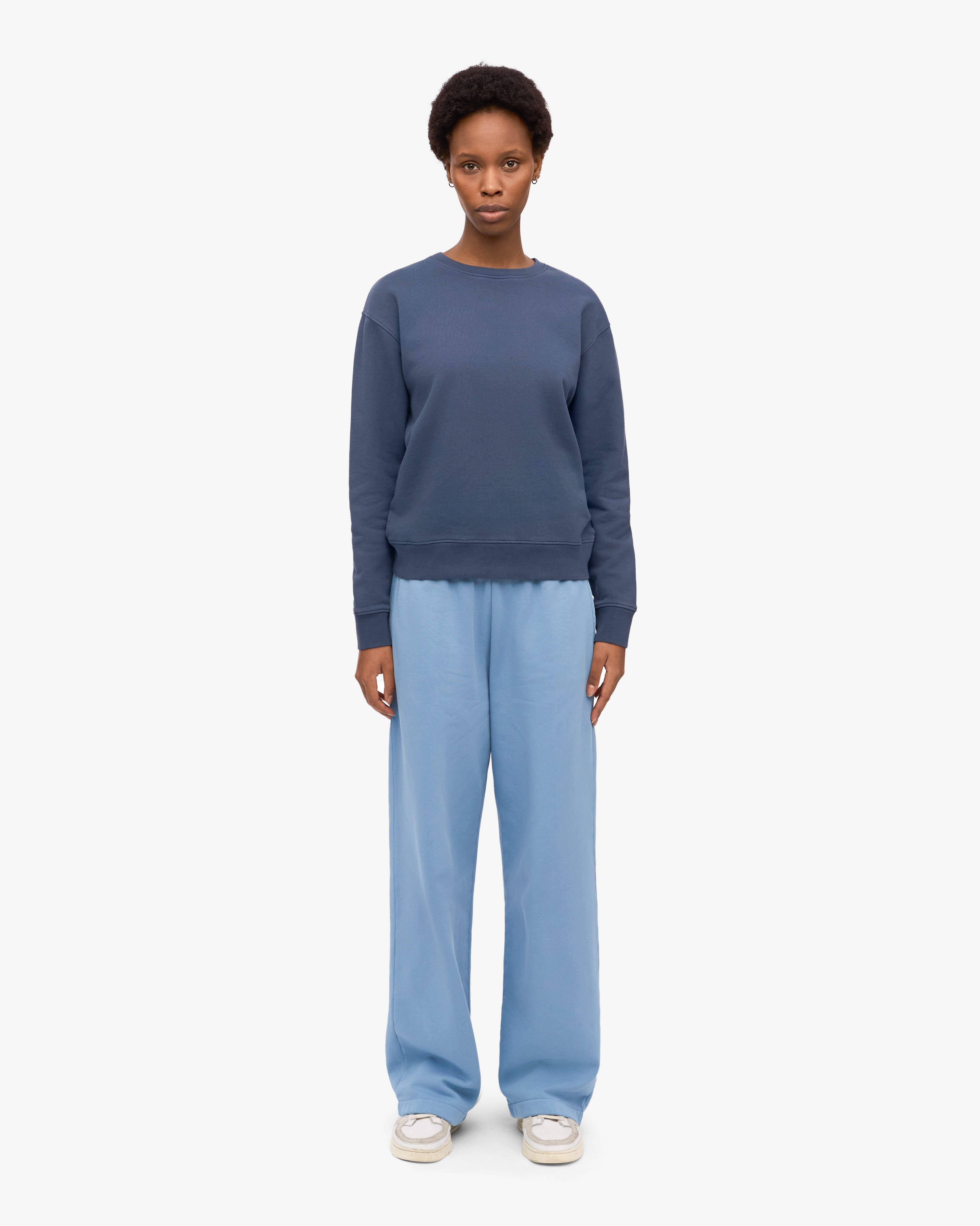 Organic Cotton Women's Classic Crew Neck T-Shirt in Petrol Blue - Comfortable Casual Wear for Everyday Outfits & Layering