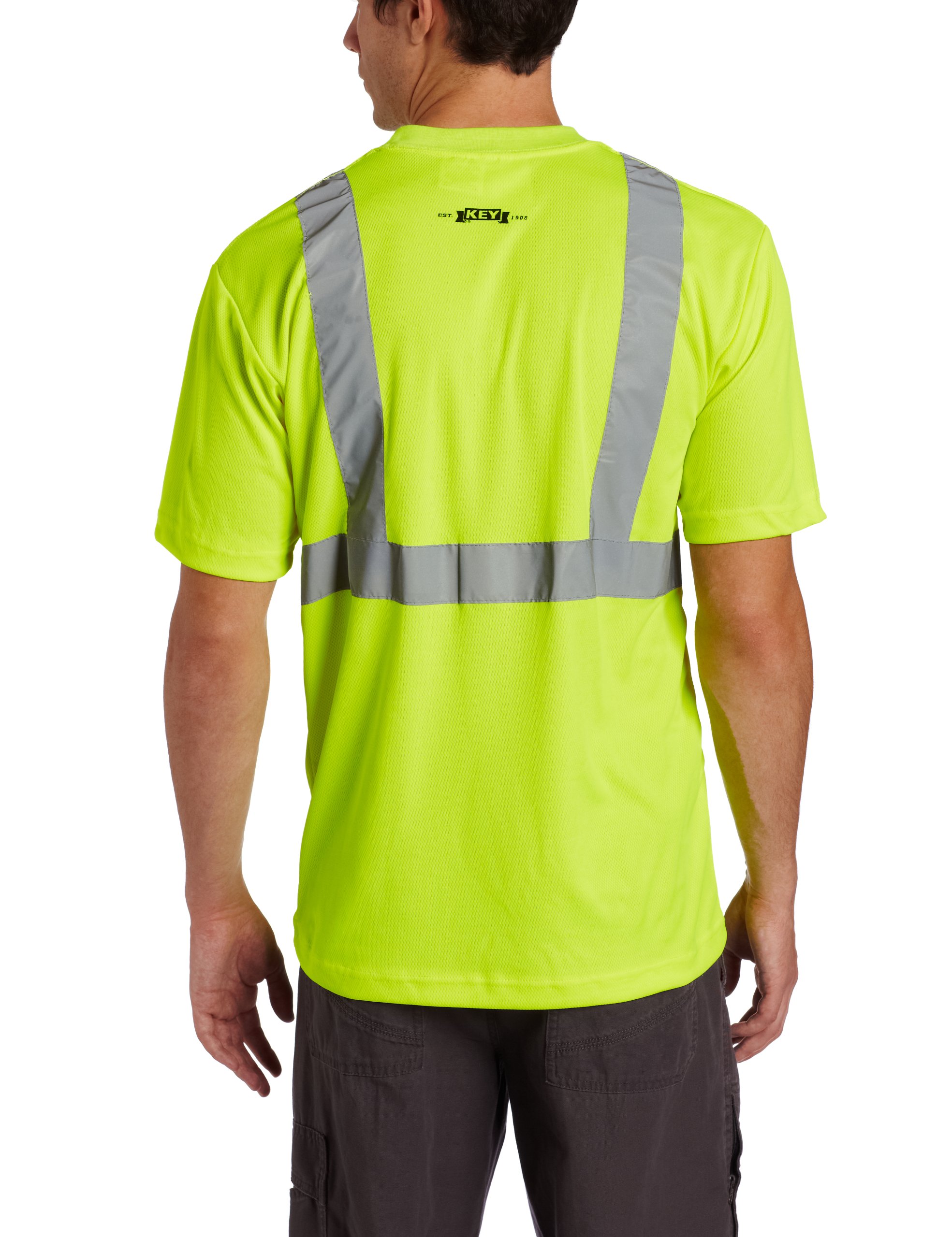 Men's Big & Tall Class 3 Hi-Vis Safety Shirt - Work & Construction