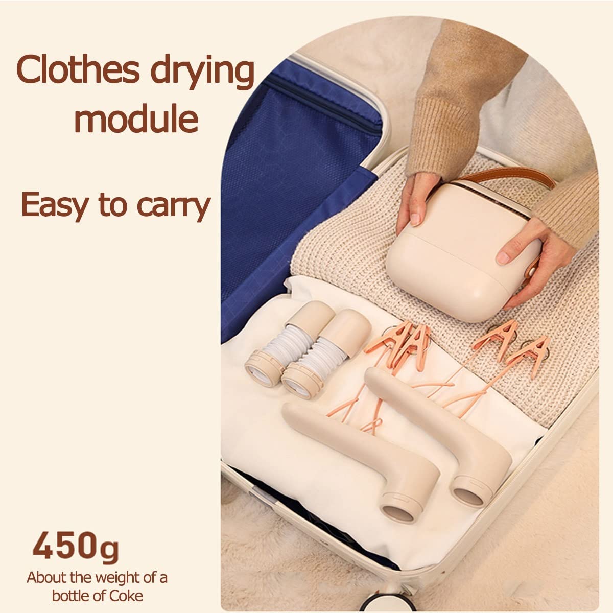 Pink Mini Electric Clothes Dryer - Portable Low Noise Fast Drying Rack for Clothes & Shoes | Perfect for Apartments, Dorms, Travel & Small Spaces