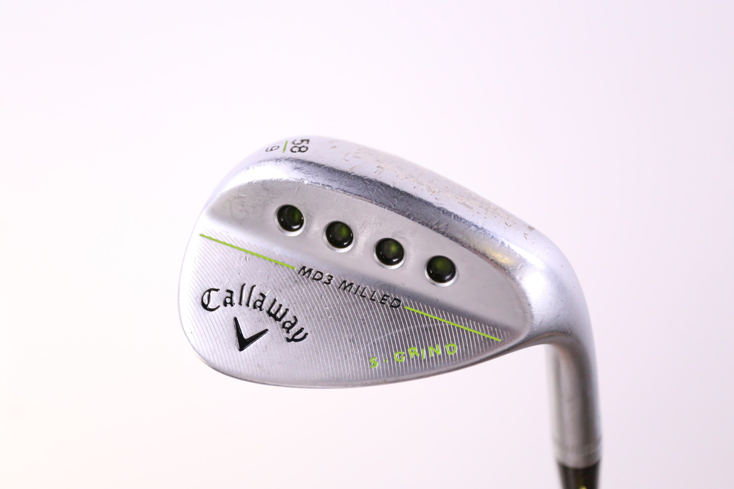 Used Callaway MD3 Milled Chrome S Grind Lob Wedge 58° Right Handed Stiff Flex Golf Club - Perfect for Short Game Shots, Bunker Play & Approach Shots