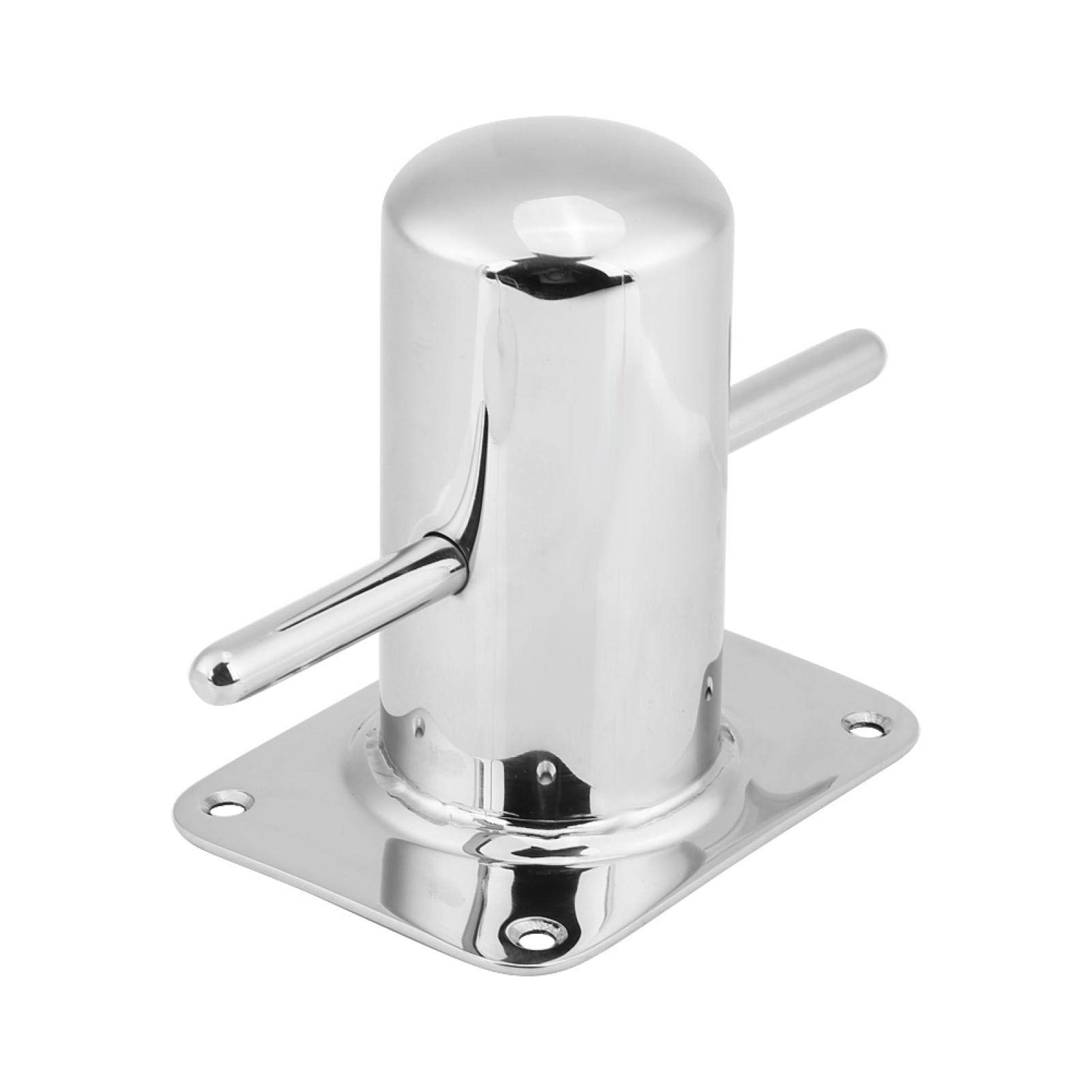 Stainless Steel Boat Cross Bollard Cleat 120mm x 90mm - Heavy Duty Marine Mooring Bit with Base Plate for Yachts, Docks & Boat Deck Security | Perfect for Docking, Anchoring & Mooring Scenarios