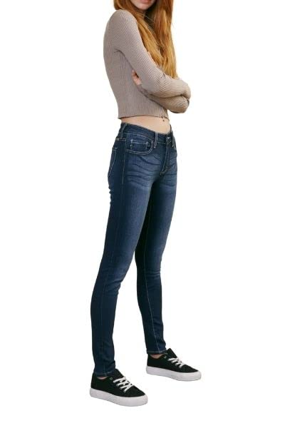 Kancan Women's Mid Rise Super Skinny Jeans KC7085DH - Stretch Denim Pants for Casual Wear & Night Out | Trendy Slim Fit Jeans for Women