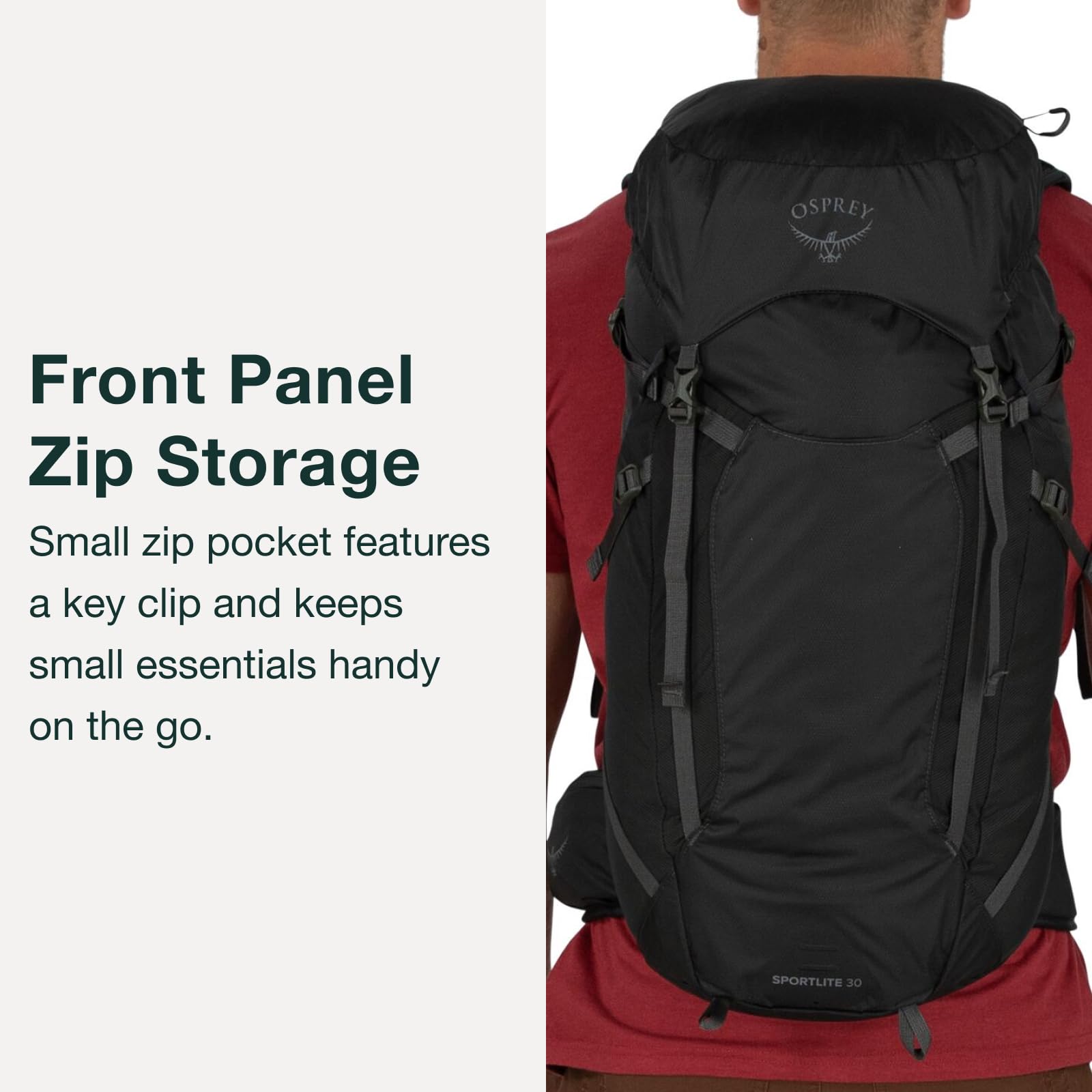 Osprey Sportlite 30L Unisex Hiking Backpack - Lightweight Water-Resistant Daypack for Outdoor Adventures, Camping & Travel