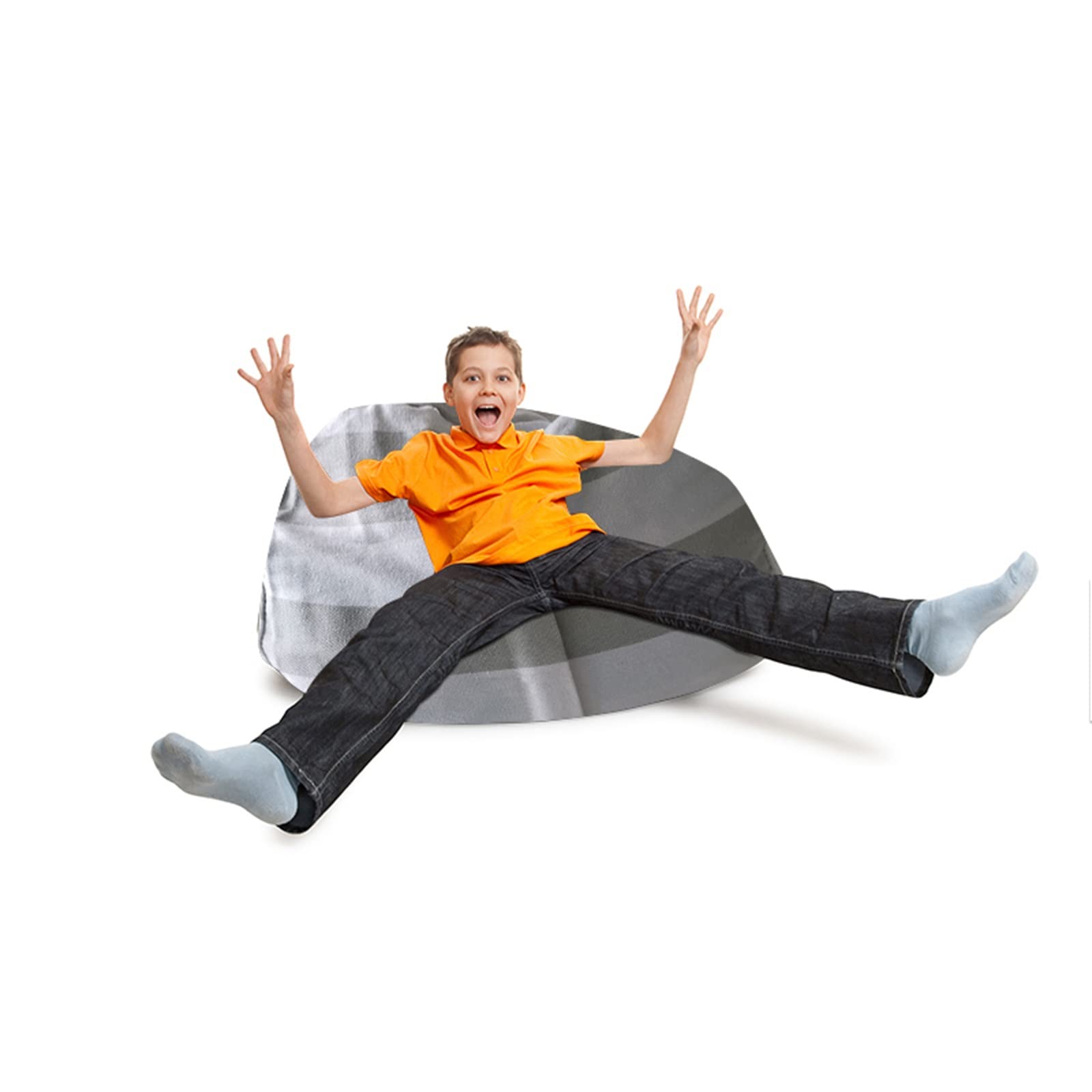 Kids Plush Toy Storage Bean Bag Chair Cover - 32