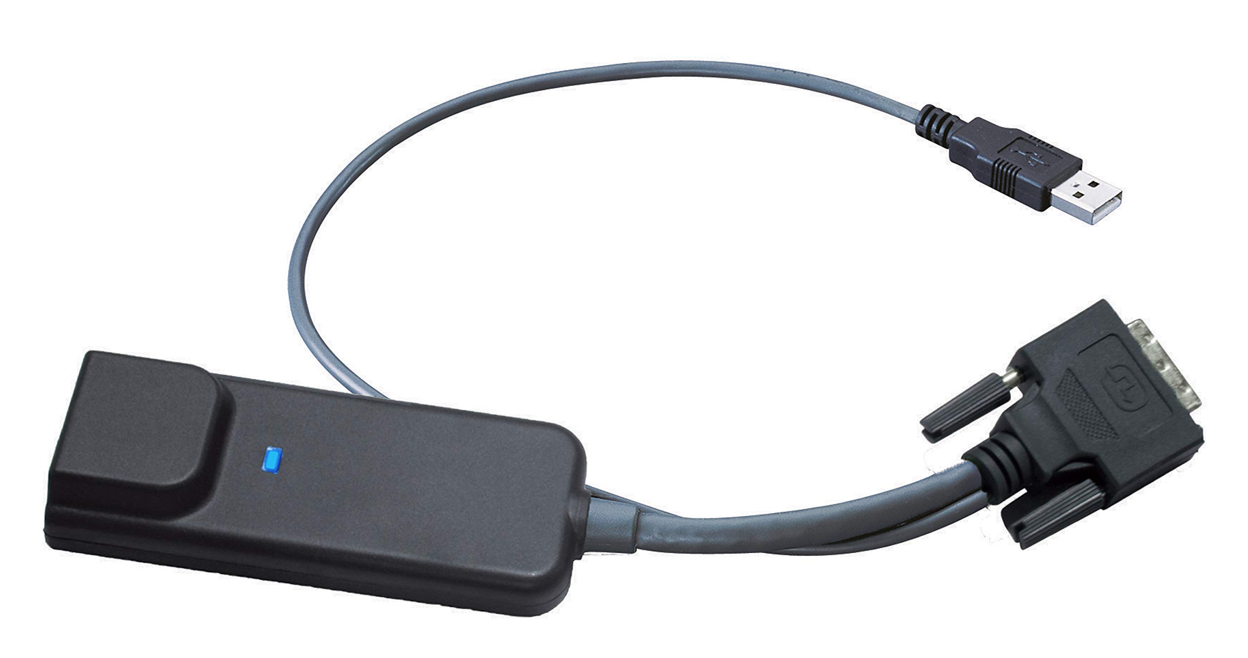 Premium DVI KVM Switch Dongle for Crystal Image Tech - Single Cat5 Extender with USB & DVI Support | Ideal for Multi-Computer Workstations, Server Rooms & IT Management