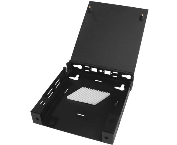 12-Port Wall Mount Fiber Patch Panel with 1 Splice Holder - Compact Indoor Optical Fiber Organizer for Home & Office Network Setup