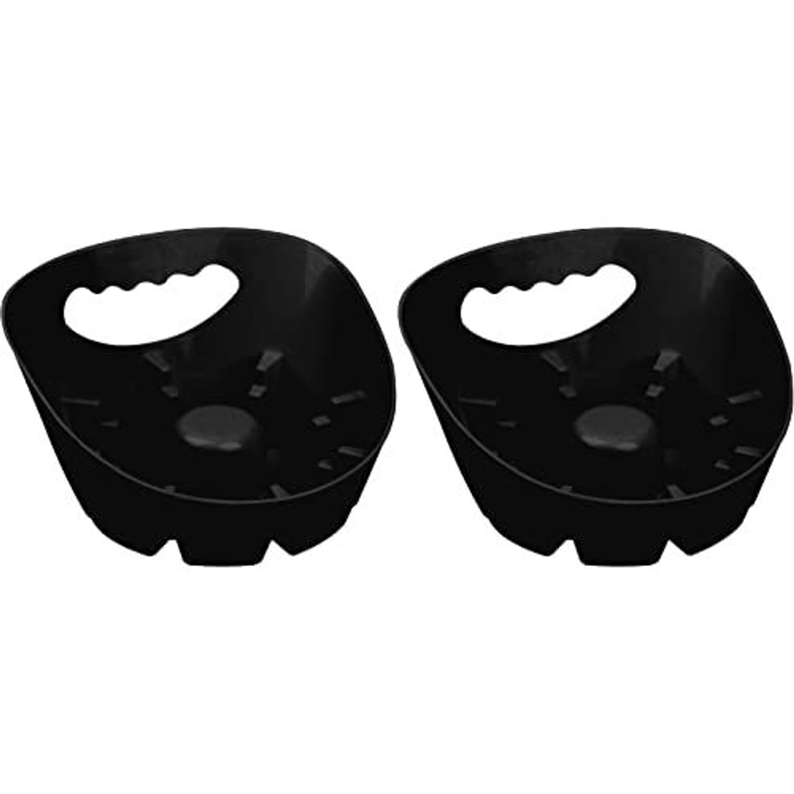 Universal Plunger Tray for Toilet & Sink - Drip Catcher with Germ Protection - Easy Clean Black Plastic - 2 Pack - Ideal for Bathroom Hygiene & Floor Protection