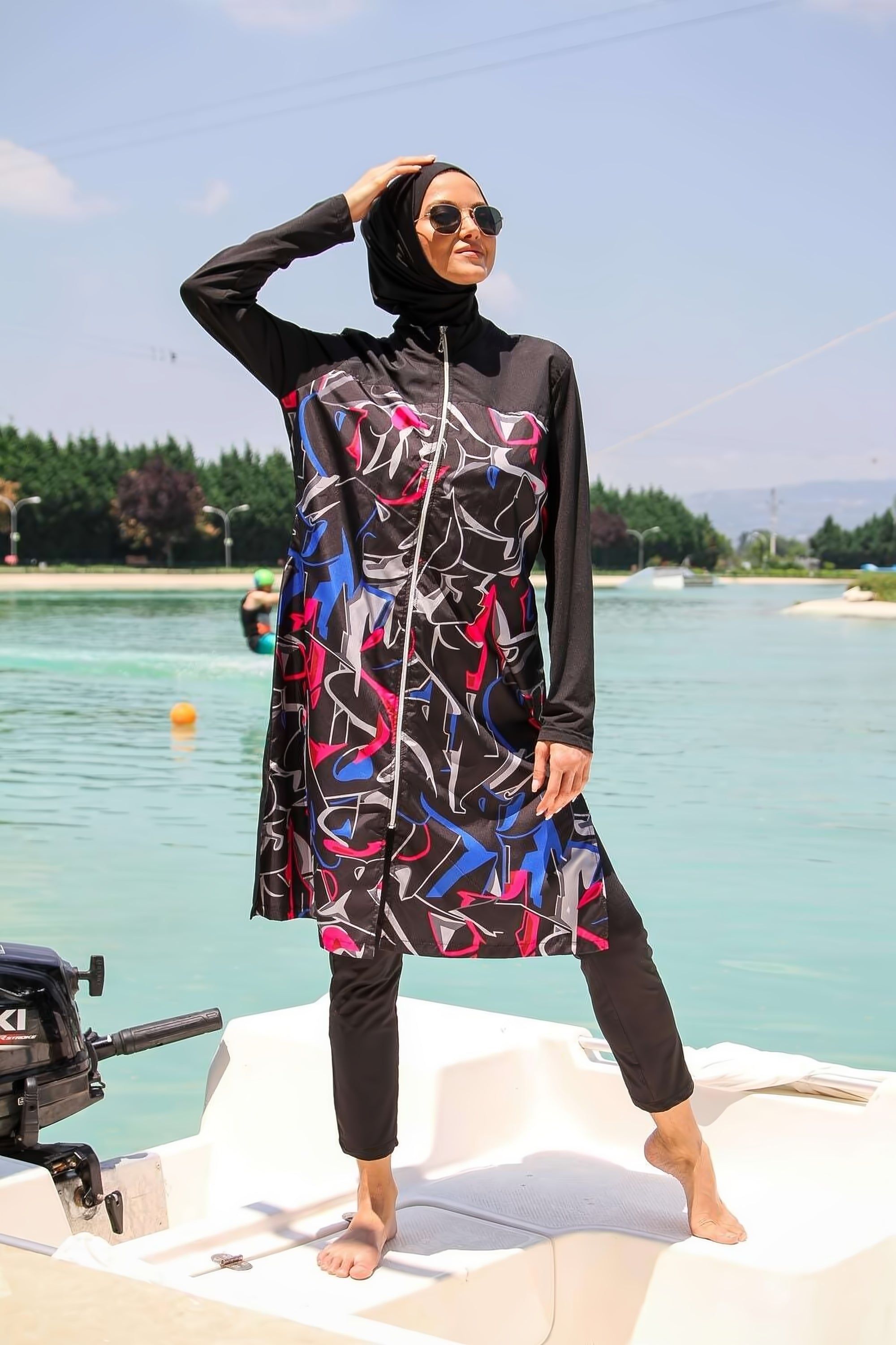 Alia Burkini Swimwear Set - Premium Full Coverage Modest Swimwear for Women - Beach, Pool & Water Sports