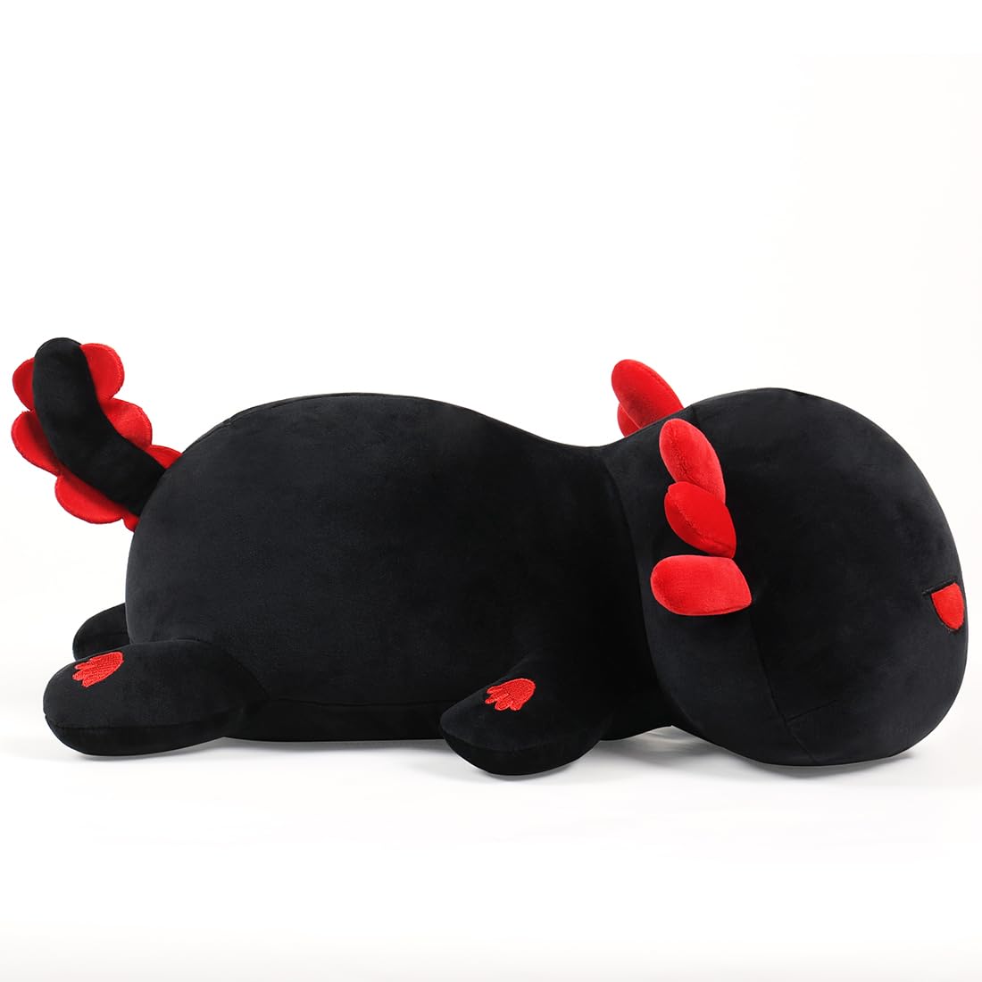 Adorable Black Axolotl Plush Toy & Pillow - 11.8 Inch Soft Stuffed Animal for Kids, Perfect for Cuddling, Bedtime Comfort and Kawaii Room Decor