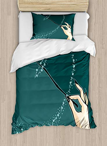 Dark Teal and Pale Peach