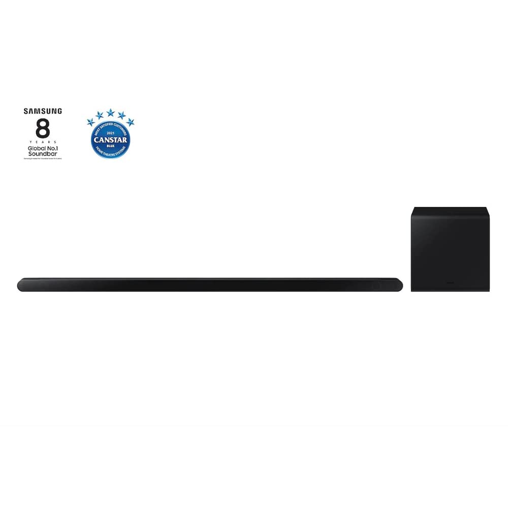 SAMSUNG HW-S800B 3.2.1ch Dolby Atmos Soundbar with Wireless Subwoofer & SWA-9500S Rear Speakers - Immersive Home Theater Audio for Movies, Music & Gaming (Black)