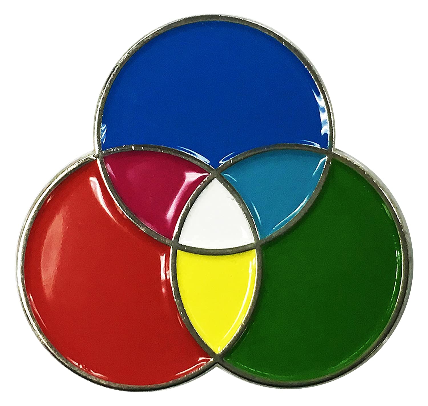 Vibrant RGB Enamel Lapel Pin for Photography Artists & Designers - Perfect for Creative Professionals, Printers & Fashion Accessories