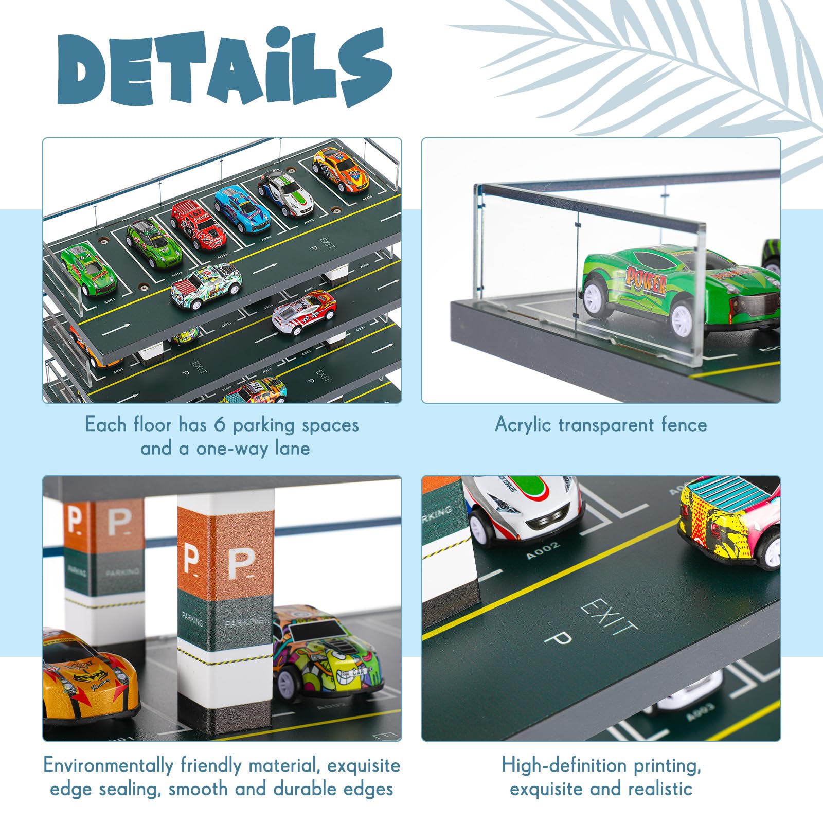 1/64 Scale Hot Wheels Diecast Car Display Case - 5-Tier Shelf Holds 30 Toy Cars for Model Car Collection | Perfect for Diorama Scenes, Parking Lot Displays & Garage Storage