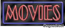 Vintage Movies Neon Sign - Custom LED Wall Art for Home Theater, Bar, and Game Room Decor - Perfect for Movie Nights and Entertainment Spaces